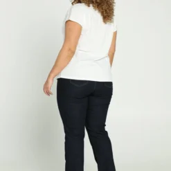 Paprika Effen T-shirt Met Opschrift 'SHINE' En Lurexband -Pantalonix Verkoopwinkel 799x1200 391