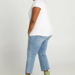 Paprika Effen T-shirt Met Opschrift 'SHINE' En Lurexband -Pantalonix Verkoopwinkel 799x1200 397