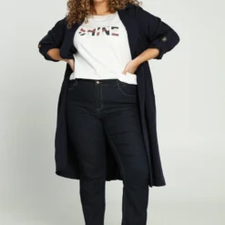 Paprika Effen T-shirt Met Opschrift 'SHINE' En Lurexband -Pantalonix Verkoopwinkel 799x1200 398