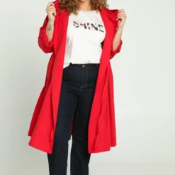 Paprika Effen T-shirt Met Opschrift 'SHINE' En Lurexband -Pantalonix Verkoopwinkel 799x1200 400