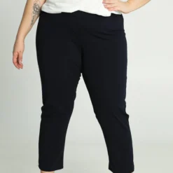 Paprika Effen, 7/8-broek Met Elastische Taille