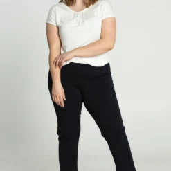 Paprika Effen, 7/8-broek Met Elastische Taille -Pantalonix Verkoopwinkel 799x1200 412