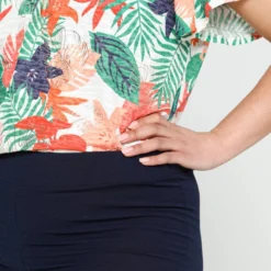 Paprika Korte, Effen Broek In Voile Met Elastische Taille -Pantalonix Verkoopwinkel 799x1200 433