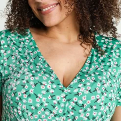 Paprika Koud Gebreide Lange Jurk Met Bloemenprint -Pantalonix Verkoopwinkel 799x1200 44