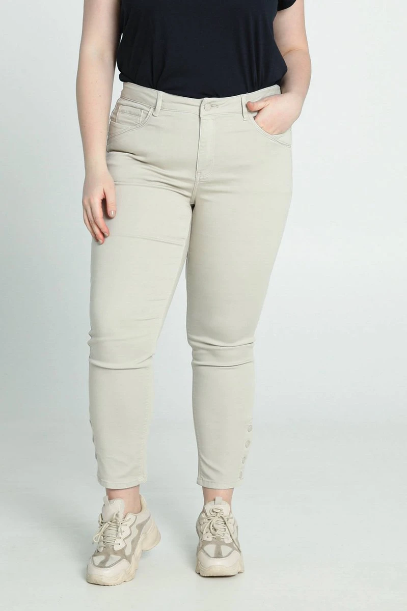 Paprika Slim 7/8-jeans 'Louise' Met 5 Zakken En Drukknoopdetail Louise 6 Paprika Slim 7/8-jeans 'Louise' Met 5 Zakken En Drukknoopdetail Louise - Afbeelding 4