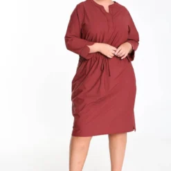 Promiss Korte, Effen Jurk In Travelwearstof -Pantalonix Verkoopwinkel 799x1200 49