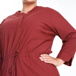 Promiss Korte, Effen Jurk In Travelwearstof -Pantalonix Verkoopwinkel 799x1200 52