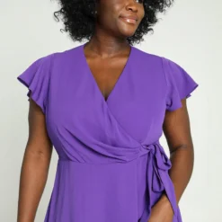 Paprika Lange, Effen Wikkeljurk In Crêpe -Pantalonix Verkoopwinkel 799x1200 57