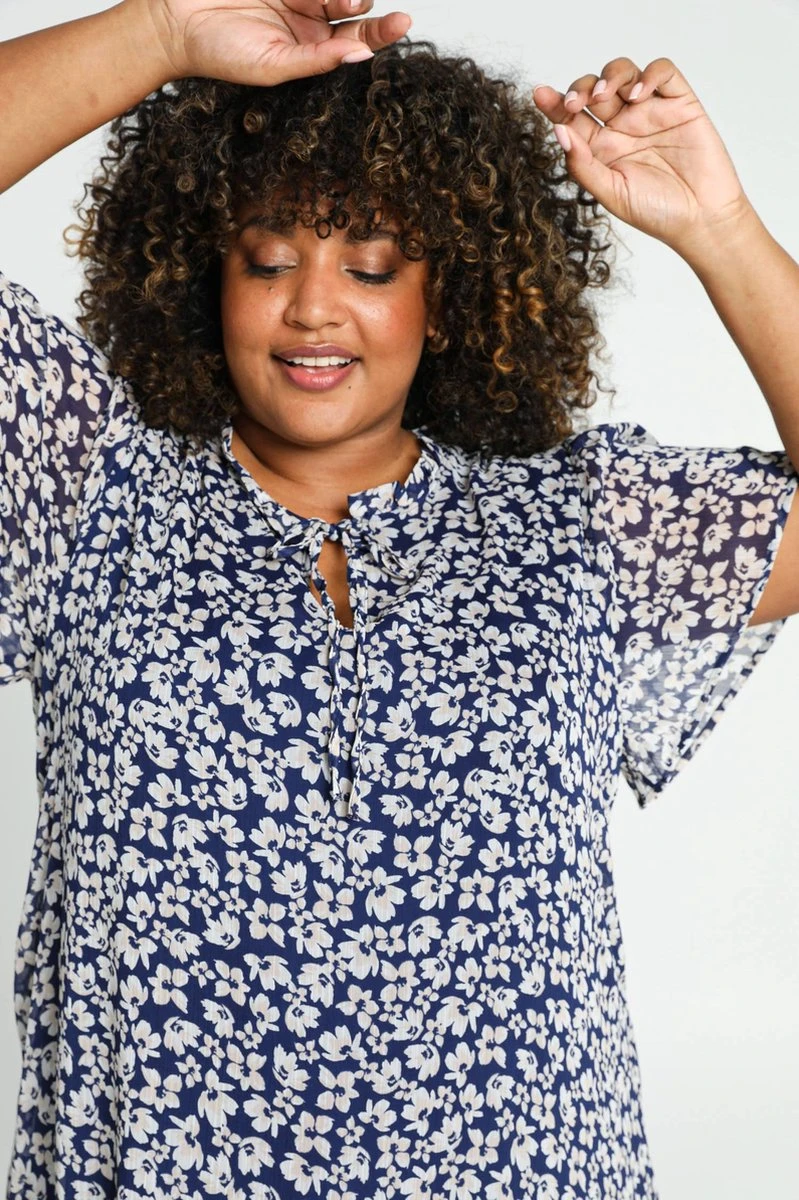 Paprika Robe Courte MC Voile Imprimé Fleur 13 Paprika Robe Courte MC Voile Imprimé Fleur - Afbeelding 11