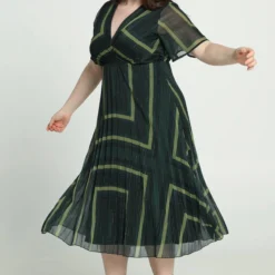 Promiss Lange Wikkeljurk Met Grafisch Motief En Lurex -Pantalonix Verkoopwinkel 799x1200 82