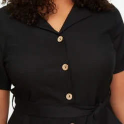 Trendyol Vrouwen Standaard Mouw Reverskraag Overhemdjurk Plus Size Jurk 14 Trendyol Vrouwen Standaard Mouw Reverskraag Overhemdjurk Plus Size Jurk -Pantalonix Verkoopwinkel 800x1200 128