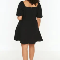 Trendyol Vrouwen Standaard Mouw Vierkante Kraag A-lijn Plus Size Jurk -Pantalonix Verkoopwinkel 800x1200 134