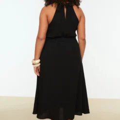 Trendyol Vrouwen Standaard Mouw Ronde Hals Basis Grote Maten Jurk -Pantalonix Verkoopwinkel 800x1200 143