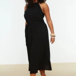 Trendyol Vrouwen Standaard Mouw Ronde Hals Basis Grote Maten Jurk -Pantalonix Verkoopwinkel 800x1200 144