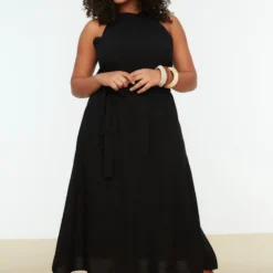 Trendyol Vrouwen Standaard Mouw Ronde Hals Basis Grote Maten Jurk -Pantalonix Verkoopwinkel 800x1200 145