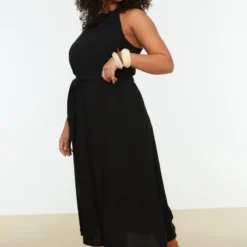 Trendyol Vrouwen Standaard Mouw Ronde Hals Basis Grote Maten Jurk -Pantalonix Verkoopwinkel 800x1200 146