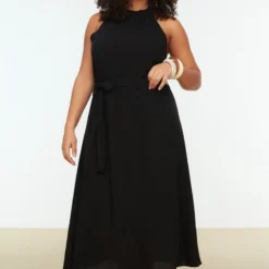 Trendyol Vrouwen Standaard Mouw Ronde Hals Basis Grote Maten Jurk -Pantalonix Verkoopwinkel 800x1200 147