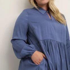 Kaffe Curve KCSimma Midi Dress Dames Jurk - Maat 46 -Pantalonix Verkoopwinkel 800x1200 153