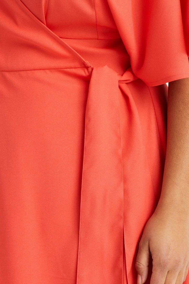 WE Fashion Dames Overslagjurk - Curve 6 WE Fashion Dames Overslagjurk - Curve - Afbeelding 4