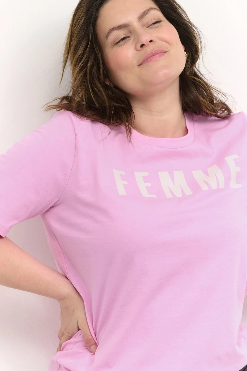 Kaffe Curve KCjuliet T-Shirt Dames T-shirt - Maat S 5 Kaffe Curve KCjuliet T-Shirt Dames T-shirt - Maat S - Afbeelding 3