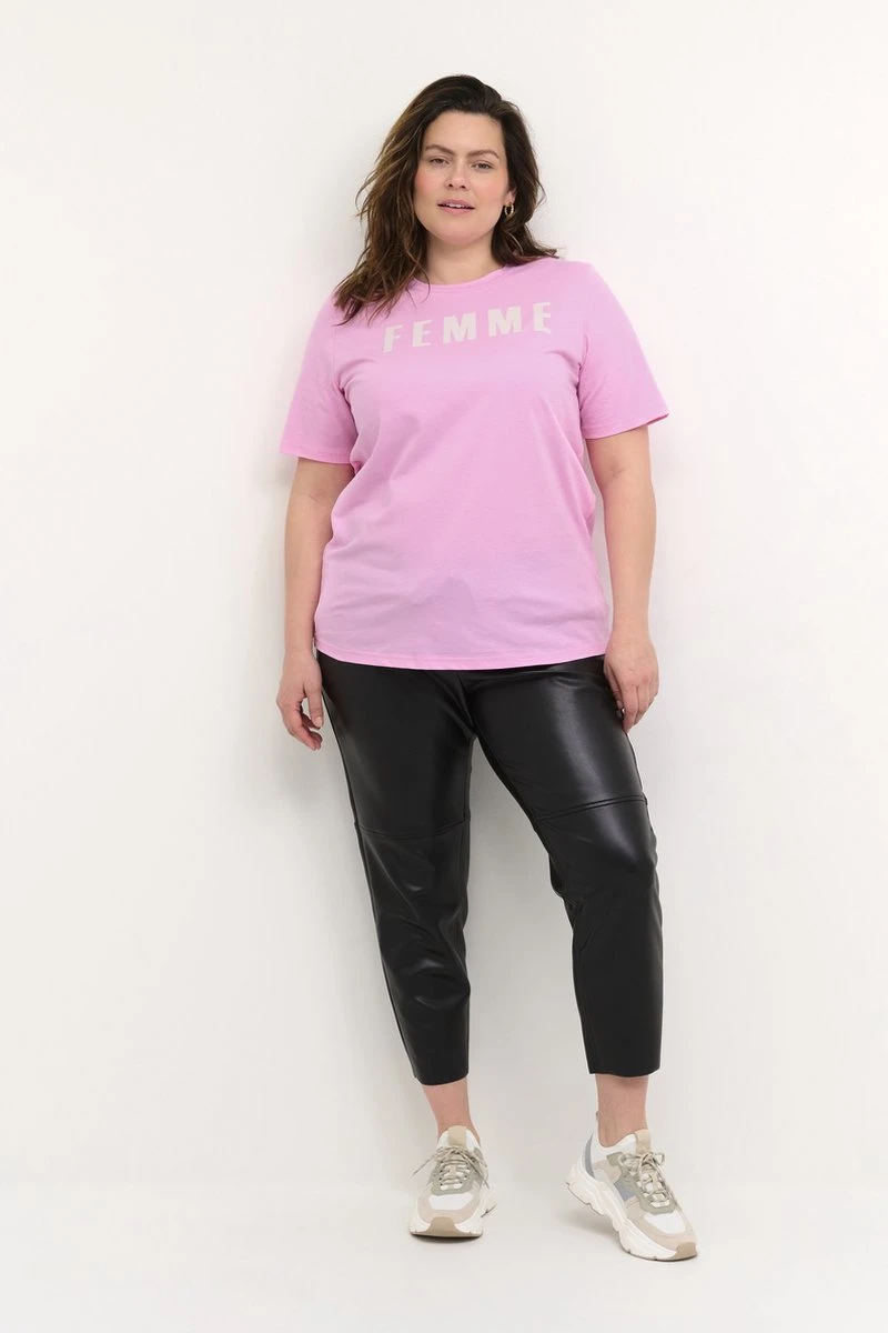 Kaffe Curve KCjuliet T-Shirt Dames T-shirt - Maat S 6 Kaffe Curve KCjuliet T-Shirt Dames T-shirt - Maat S - Afbeelding 4