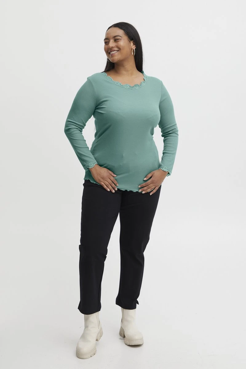 Fransa Plus Size Selection FPZAMOND TEE 1 Dames T-shirt - Maat 54/56 8 Fransa Plus Size Selection FPZAMOND TEE 1 Dames T-shirt - Maat 54/56 - Afbeelding 6