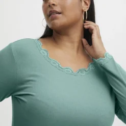 Fransa Plus Size Selection FPZAMOND TEE 1 Dames T-shirt - Maat 46/48 -Pantalonix Verkoopwinkel 800x1200 237