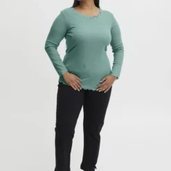 Fransa Plus Size Selection FPZAMOND TEE 1 Dames T-shirt - Maat 46/48 -Pantalonix Verkoopwinkel 800x1200 238