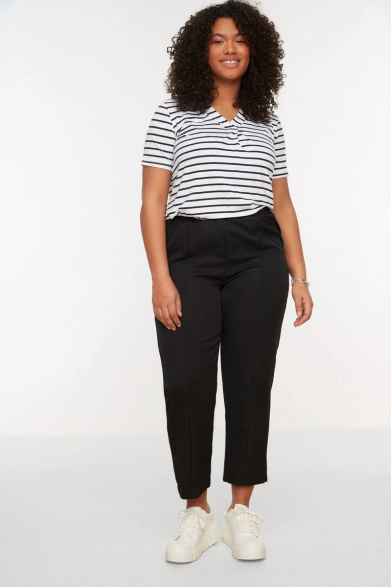 Trendyol Vrouwen Normale Taille Boot Cut Grote Maten Broek 7 Trendyol Vrouwen Normale Taille Boot Cut Grote Maten Broek - Afbeelding 5