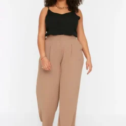 Trendyol Vrouwen Hoge Taille Loszittend Grote Maten Broek 12 Trendyol Vrouwen Hoge Taille Loszittend Grote Maten Broek -Pantalonix Verkoopwinkel 800x1200 261