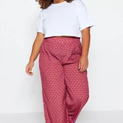 Trendyol Vrouwen Hoge Taille Breed Been Grote Maten Broek 13 Trendyol Vrouwen Hoge Taille Breed Been Grote Maten Broek -Pantalonix Verkoopwinkel 800x1200 294