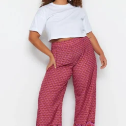 Trendyol Vrouwen Hoge Taille Breed Been Grote Maten Broek 14 Trendyol Vrouwen Hoge Taille Breed Been Grote Maten Broek -Pantalonix Verkoopwinkel 800x1200 295