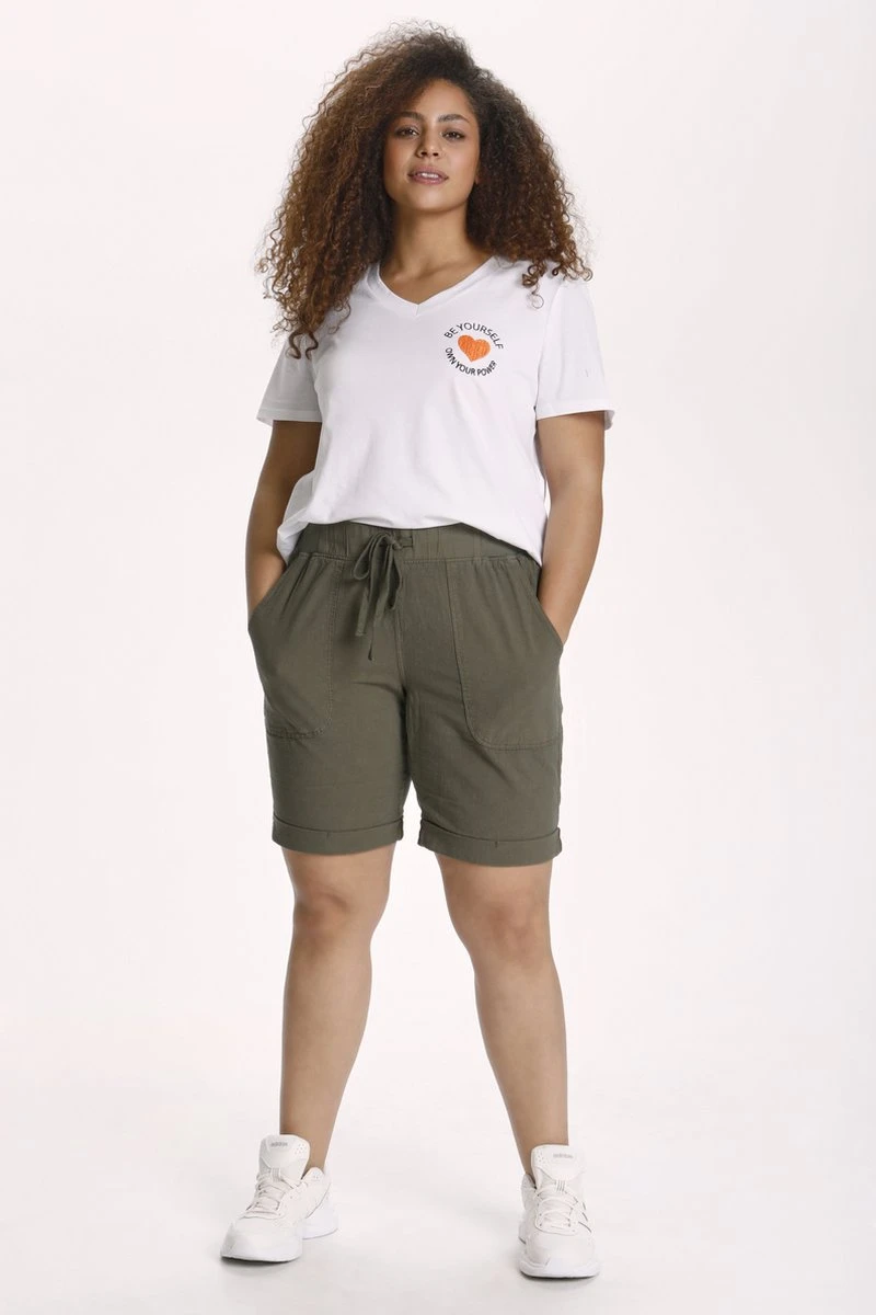 Kaffe Curve KCnana Shorts Dames Broek - Maat 48 4 Kaffe Curve KCnana Shorts Dames Broek - Maat 48 - Afbeelding 2