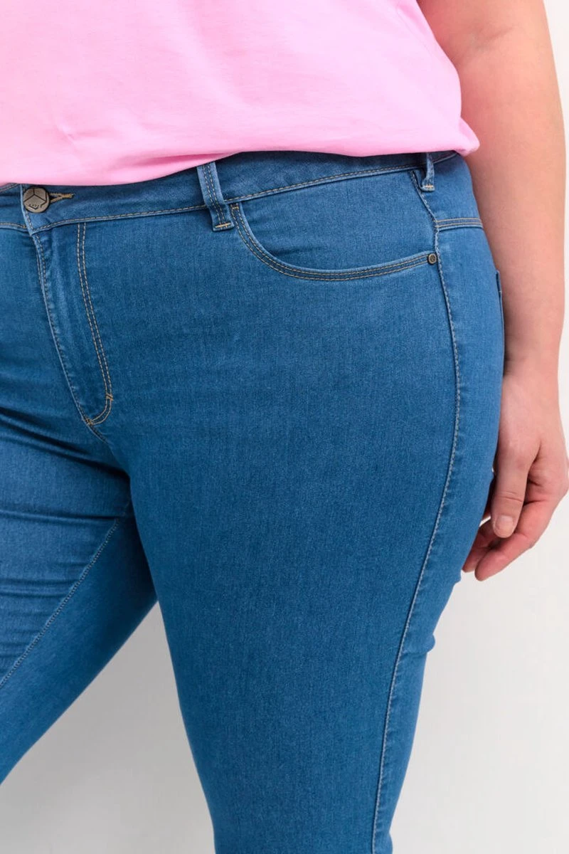Kaffe Curve KCvicka Jeans Dames Jeans - Maat 48 6 Kaffe Curve KCvicka Jeans Dames Jeans - Maat 48 - Afbeelding 4