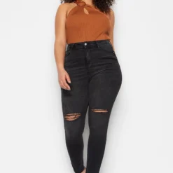 Trendyol Vrouwen Hoge Taille Mager Grote Maten Jeans 14 Trendyol Vrouwen Hoge Taille Mager Grote Maten Jeans -Pantalonix Verkoopwinkel 800x1200 318