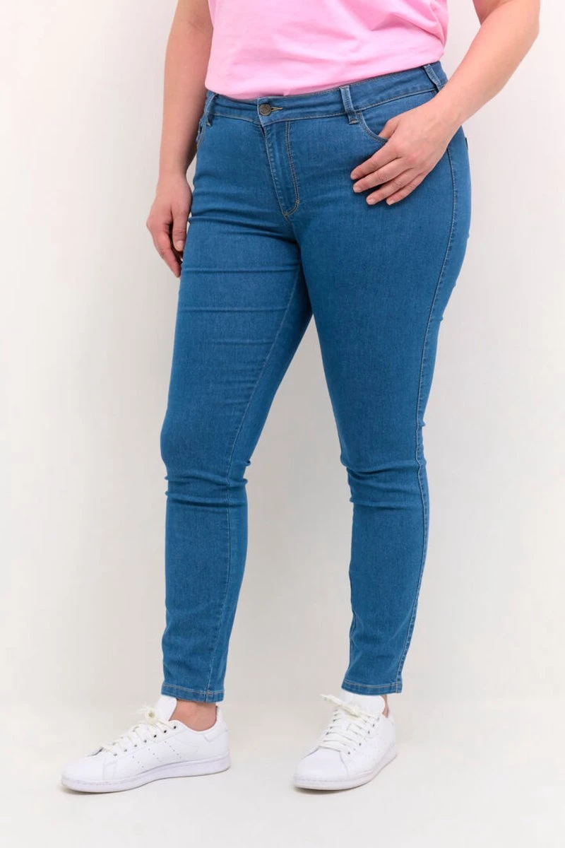 Kaffe Curve KCvicka Jeans Dames Jeans - Maat 46 6 Kaffe Curve KCvicka Jeans Dames Jeans - Maat 46 - Afbeelding 4