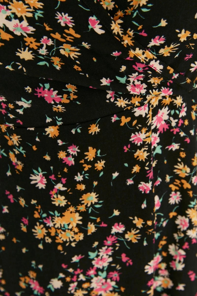 Trendyol Vrouwen Ballon Mouw V-hals A-lijn Plus Size Jurk 8 Trendyol Vrouwen Ballon Mouw V-hals A-lijn Plus Size Jurk - Afbeelding 6