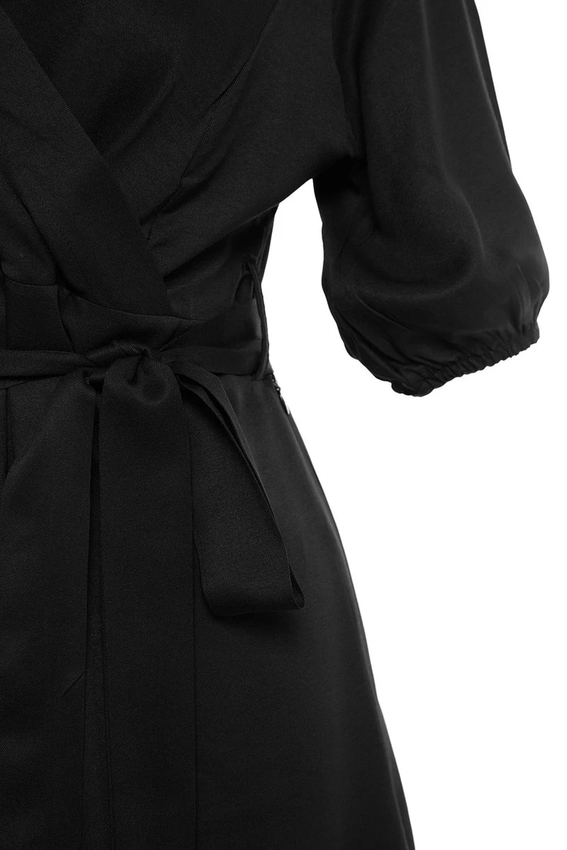 Trendyol Vrouwen Standaard Mouw V-hals Omslag Plus Size Jurk 7 Trendyol Vrouwen Standaard Mouw V-hals Omslag Plus Size Jurk - Afbeelding 5