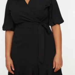 Trendyol Vrouwen Standaard Mouw V-hals Omslag Plus Size Jurk 20 Trendyol Vrouwen Standaard Mouw V-hals Omslag Plus Size Jurk -Pantalonix Verkoopwinkel 800x1200 63