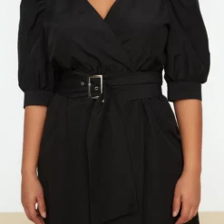 Trendyol Vrouwen Gepofte/ruche Mouw V-hals Omslag Plus Size Jurk 20 Trendyol Vrouwen Gepofte/ruche Mouw V-hals Omslag Plus Size Jurk -Pantalonix Verkoopwinkel 800x1200 75