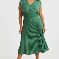 WE Fashion Dames Plissé Jurk - Curve 12 WE Fashion Dames Plissé Jurk - Curve -Pantalonix Verkoopwinkel 800x1200 79