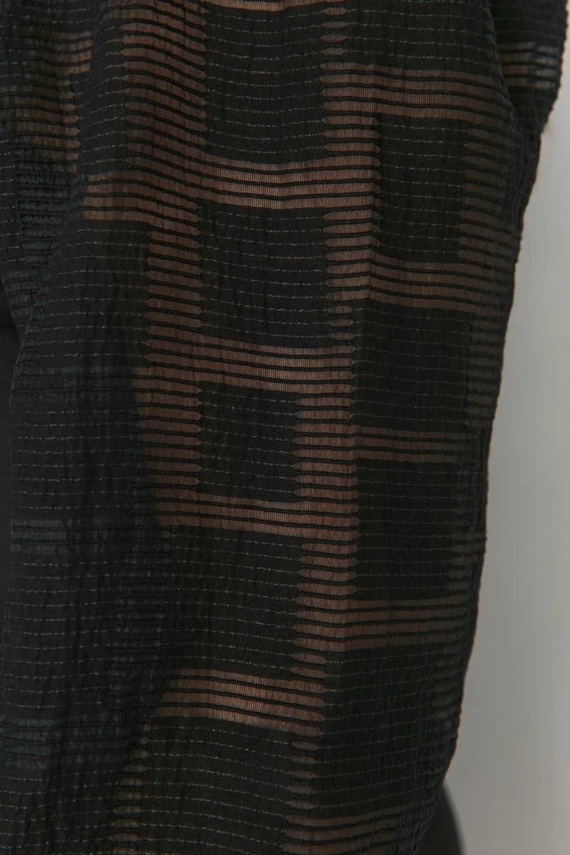 Trendyol Vrouwen Ballon Mouw Ronde Hals A-lijn Plus Size Jurk 8 Trendyol Vrouwen Ballon Mouw Ronde Hals A-lijn Plus Size Jurk - Afbeelding 6