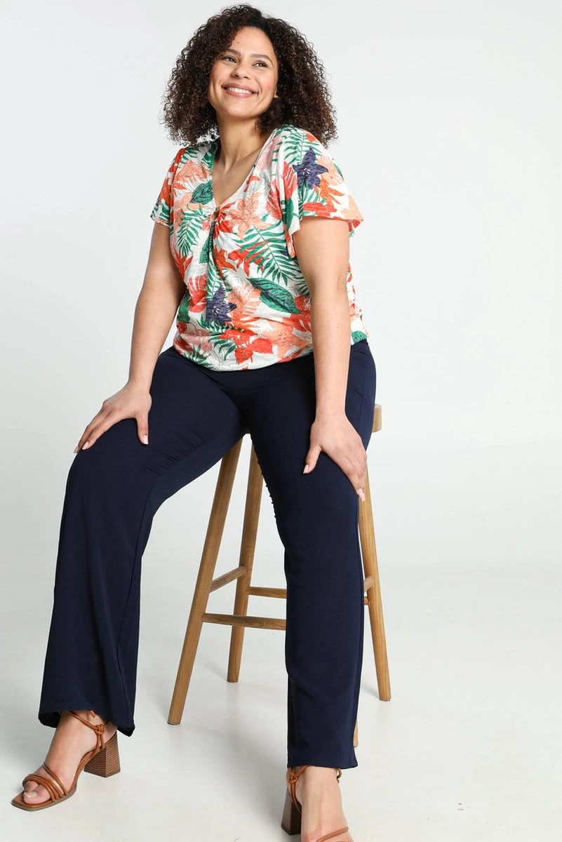 Paprika T-shirt Met Bladmotief 10 Paprika T-shirt Met Bladmotief - Afbeelding 8