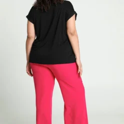 Promiss Effen T-shirt In Twee Stoffen -Pantalonix Verkoopwinkel 802x1200 13