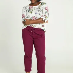 Paprika Effen Chino-broek Met Elastische Taille -Pantalonix Verkoopwinkel 802x1200 14