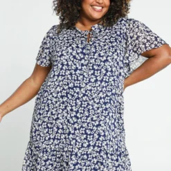 Paprika Robe Courte MC Voile Imprimé Fleur