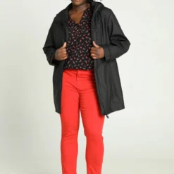 Paprika Effen, Waterproof Parka Met Kap En Rits -Pantalonix Verkoopwinkel 802x1200 8