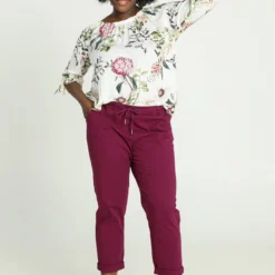 Paprika Effen Chino-broek Met Elastische Taille -Pantalonix Verkoopwinkel 803x1200 14