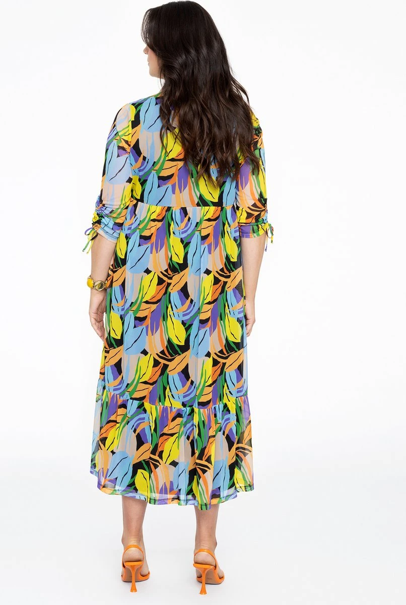 Yoek Jurk Met Ruches 6 Yoek Jurk Met Ruches - Afbeelding 4