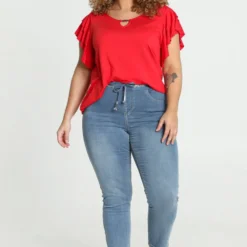 Paprika Effen 7/8-jegging 'Lolly' Met Riem Lolly 16 Paprika Effen 7/8-jegging 'Lolly' Met Riem Lolly -Pantalonix Verkoopwinkel 806x1200 6